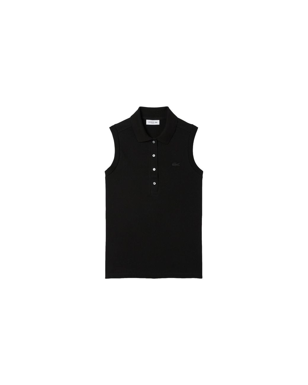 Lacoste Black Slim Fit L.12.D Sleeveless Stretch Polo Pf5445 51 031"