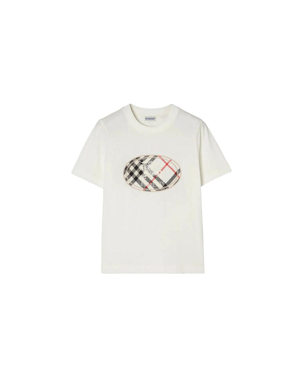 Burberry Black Frankie Knight Stamp T-Shirt "Chalk" 8128058"
