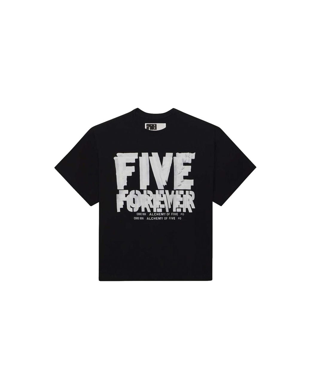 Sp5der Black Distort T-Shirt "Onyx" 693" for men