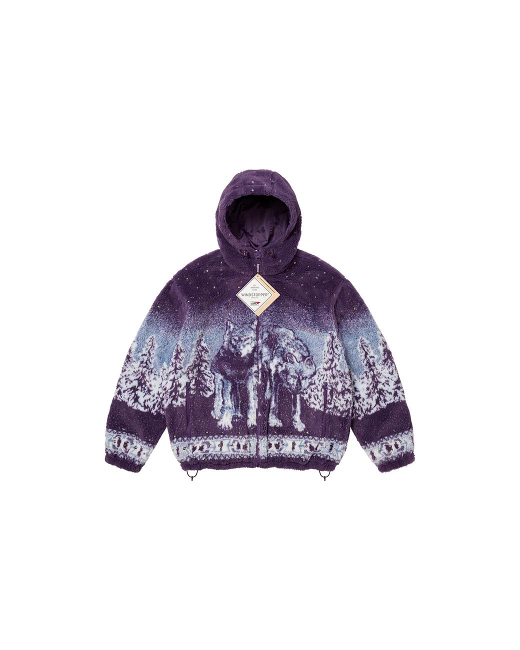 Supreme Blue B.B. Simon Reversible Hooded Fleece Jacket "Fw25