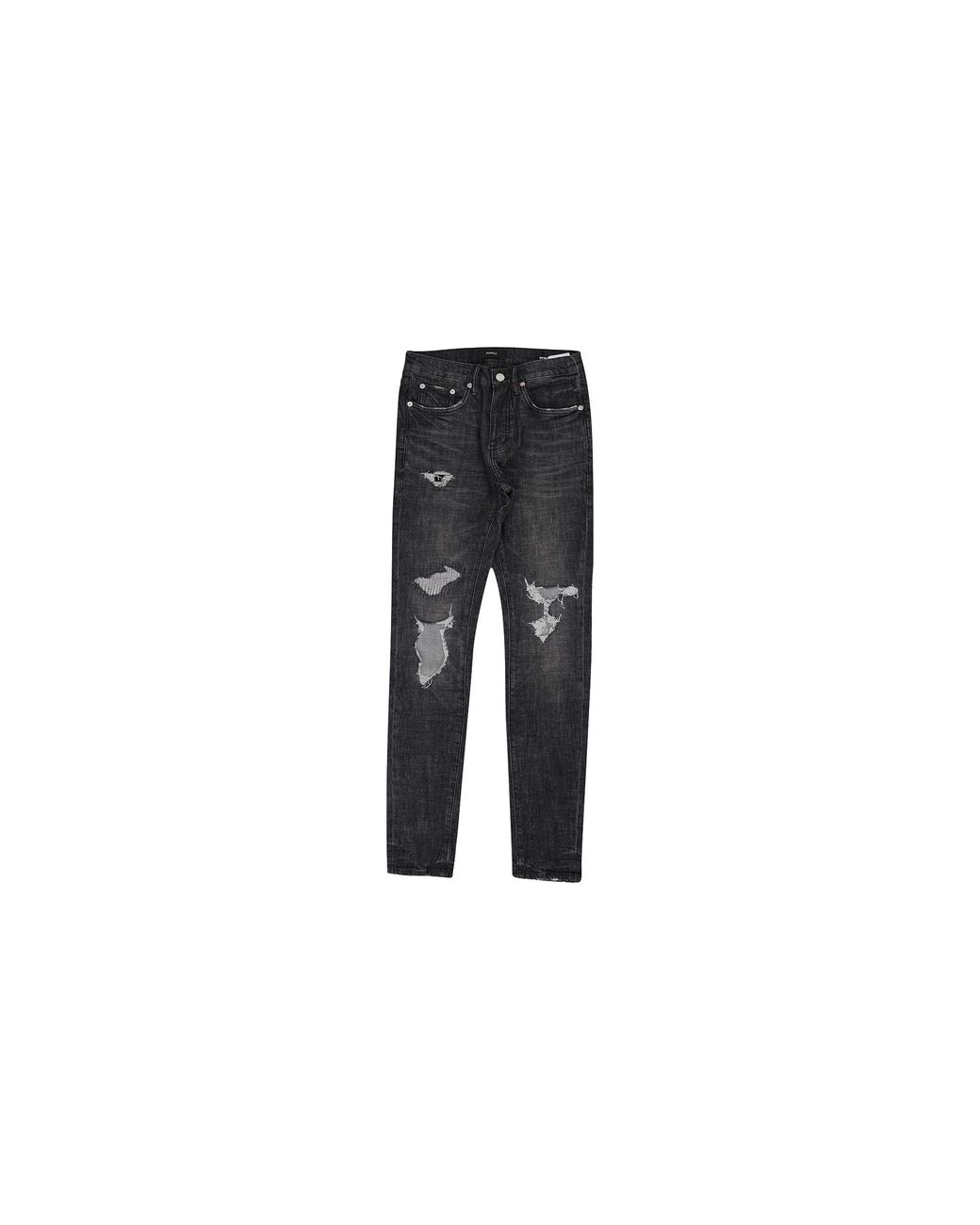 Purple Brand Black P001 Low Rise Skinny Jeans Wash Distress" P001 Fgd1222" for men