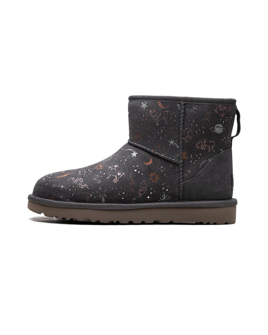 Ugg Black Classic Mini "Zodiac