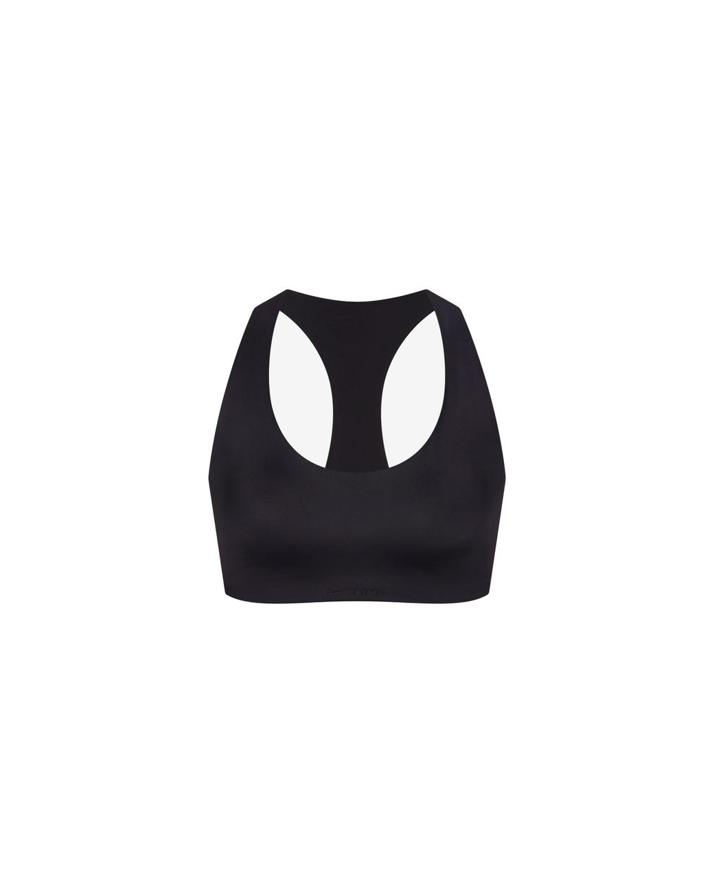 Skims Black Shine Racerback Bra "Nike