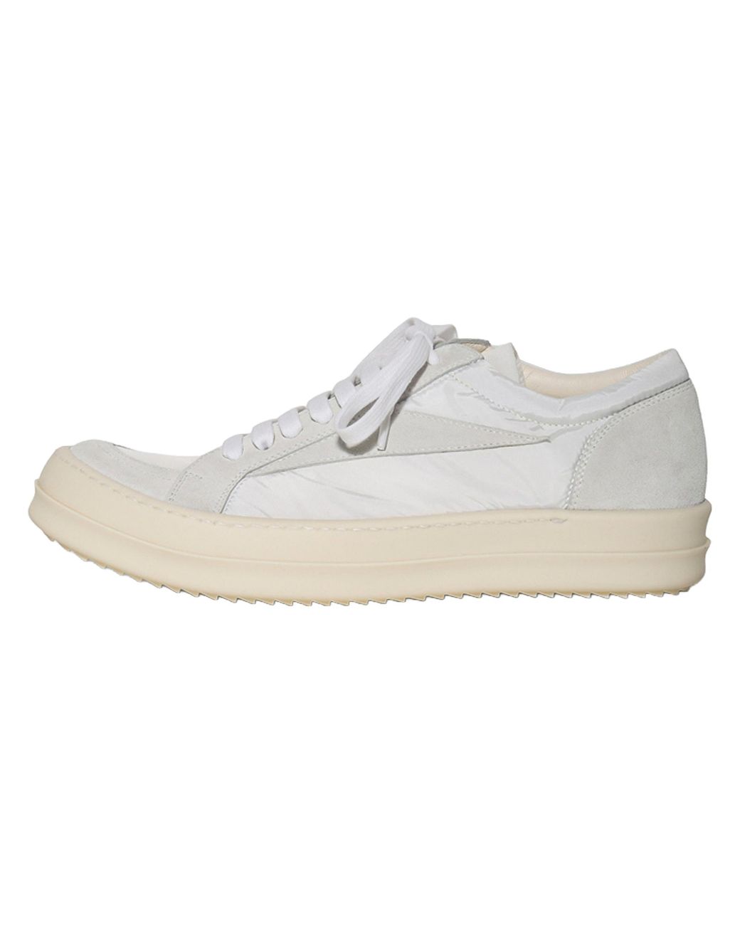 Rick Owens Black Temple Vintage Sneaker "Milk" Rp01F6888 Ndolvx 1111" for men