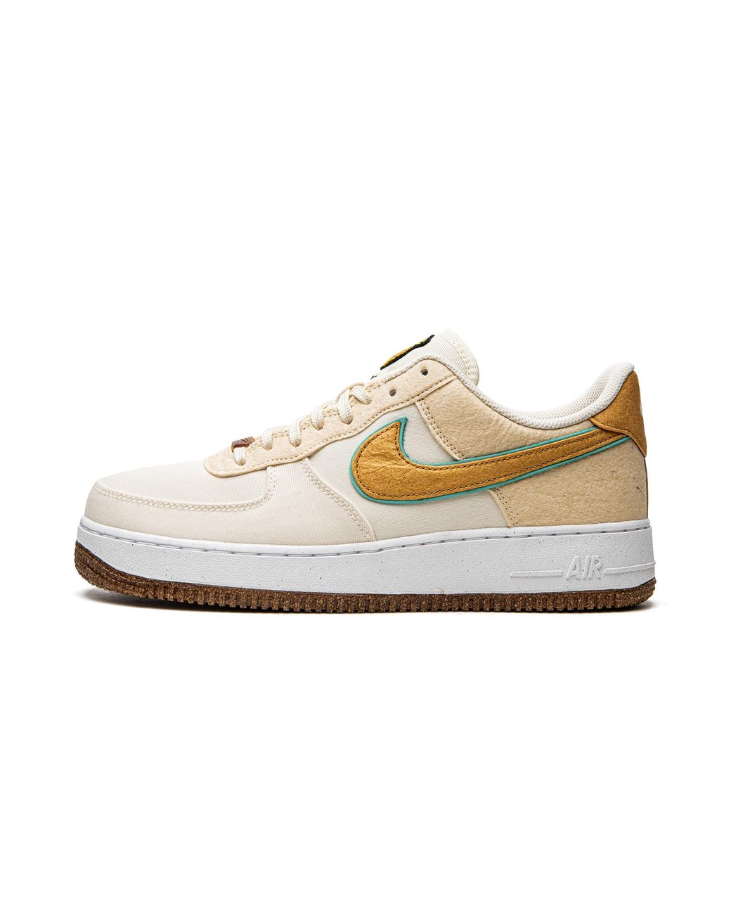 Nike Black Air Force 1 '07 Prm "Happy Pineapple" Cz1631 100" for men