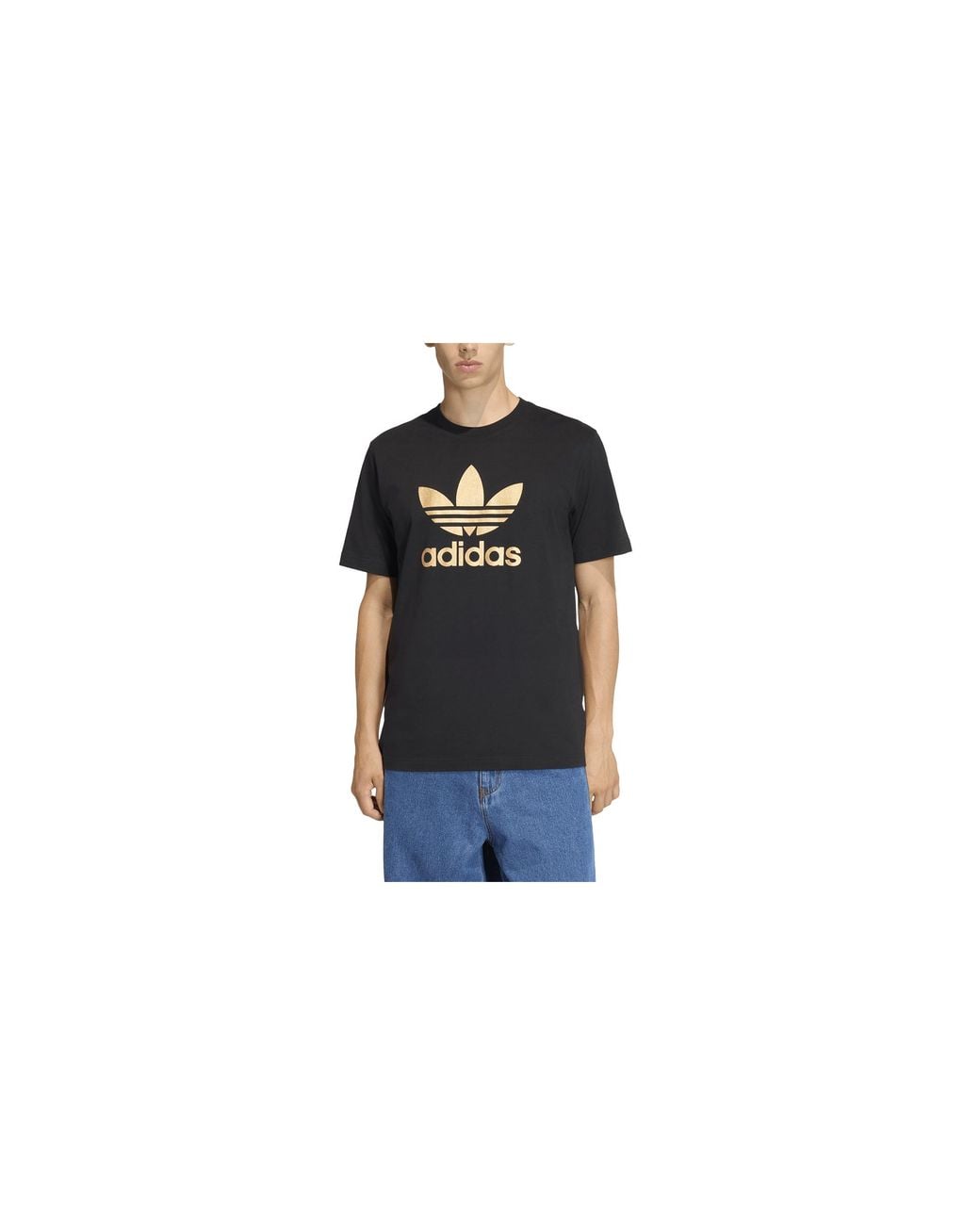 Adidas Black Originals Trefoil Essentials T-Shirt Kr8881" for men