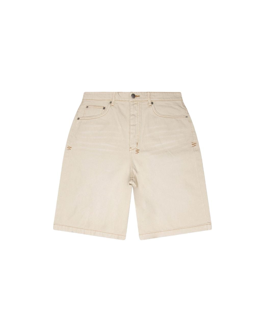 Ksubi Black Maxx Denim Short "Ivory" Mfa25Wa008 086" for men