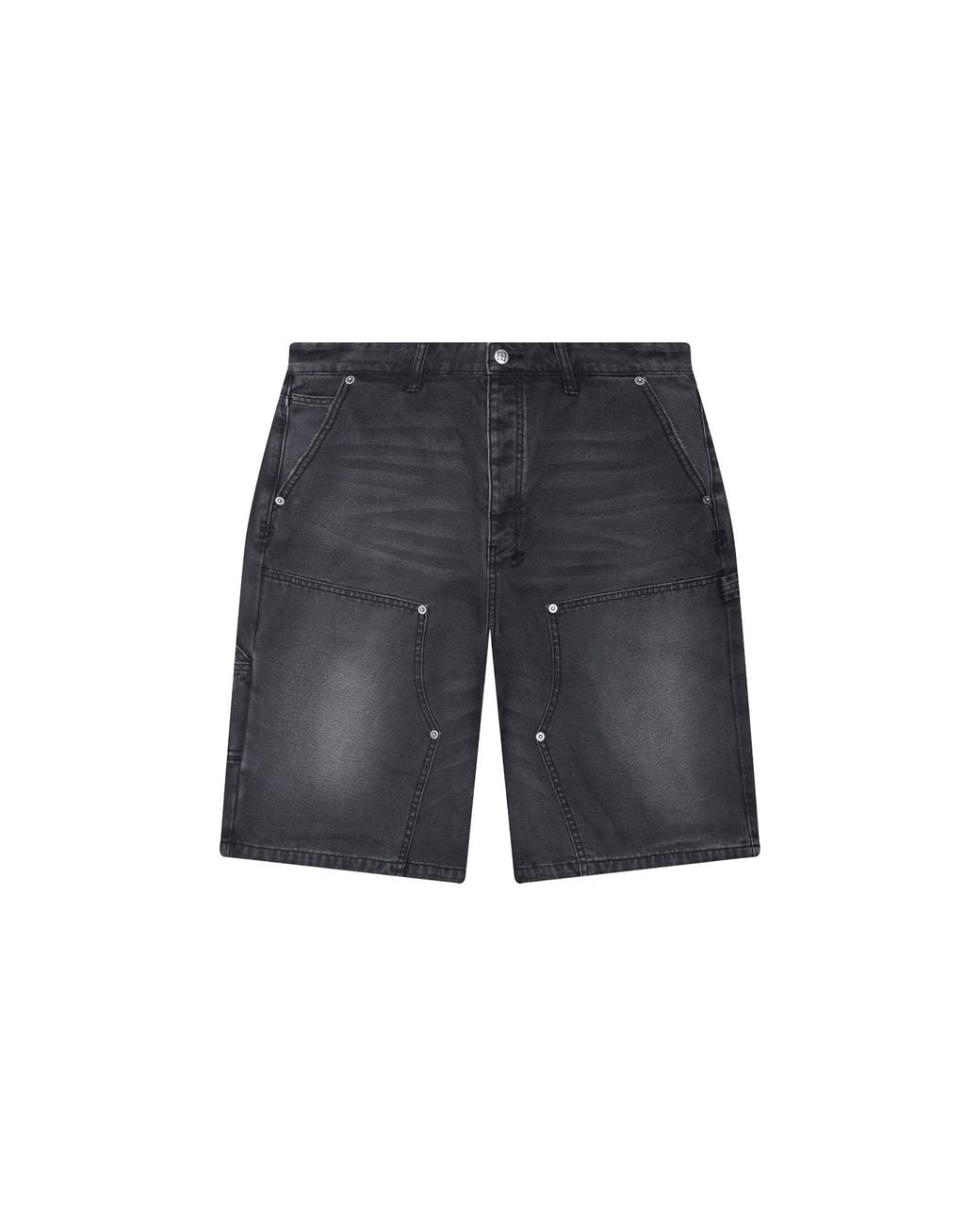 Ksubi Black Operator Denim Short "Powder" Mps26Wa015 098" for men