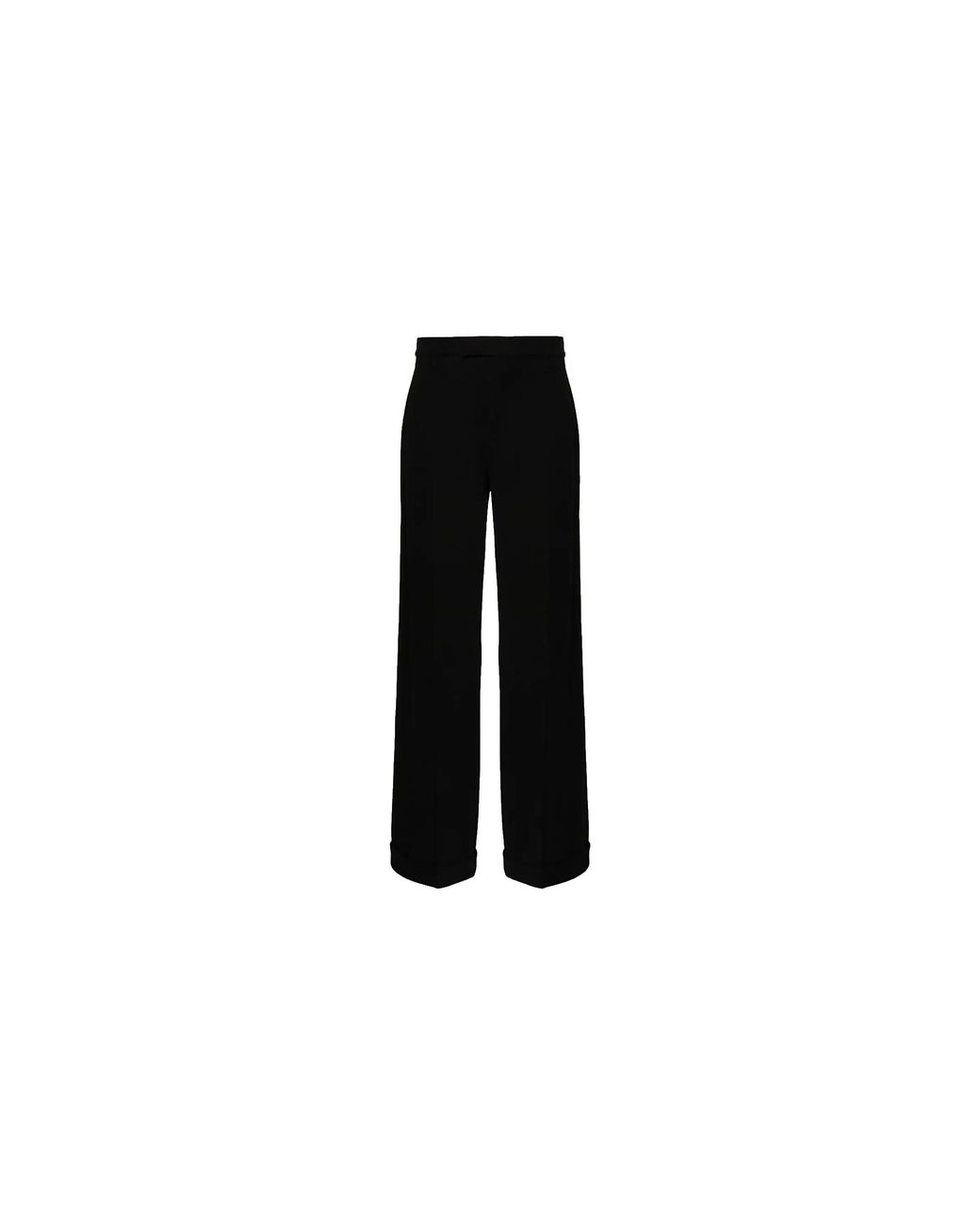 Brunello Cucinelli Black Wide Leg Trousers "Nero" Brun1492"