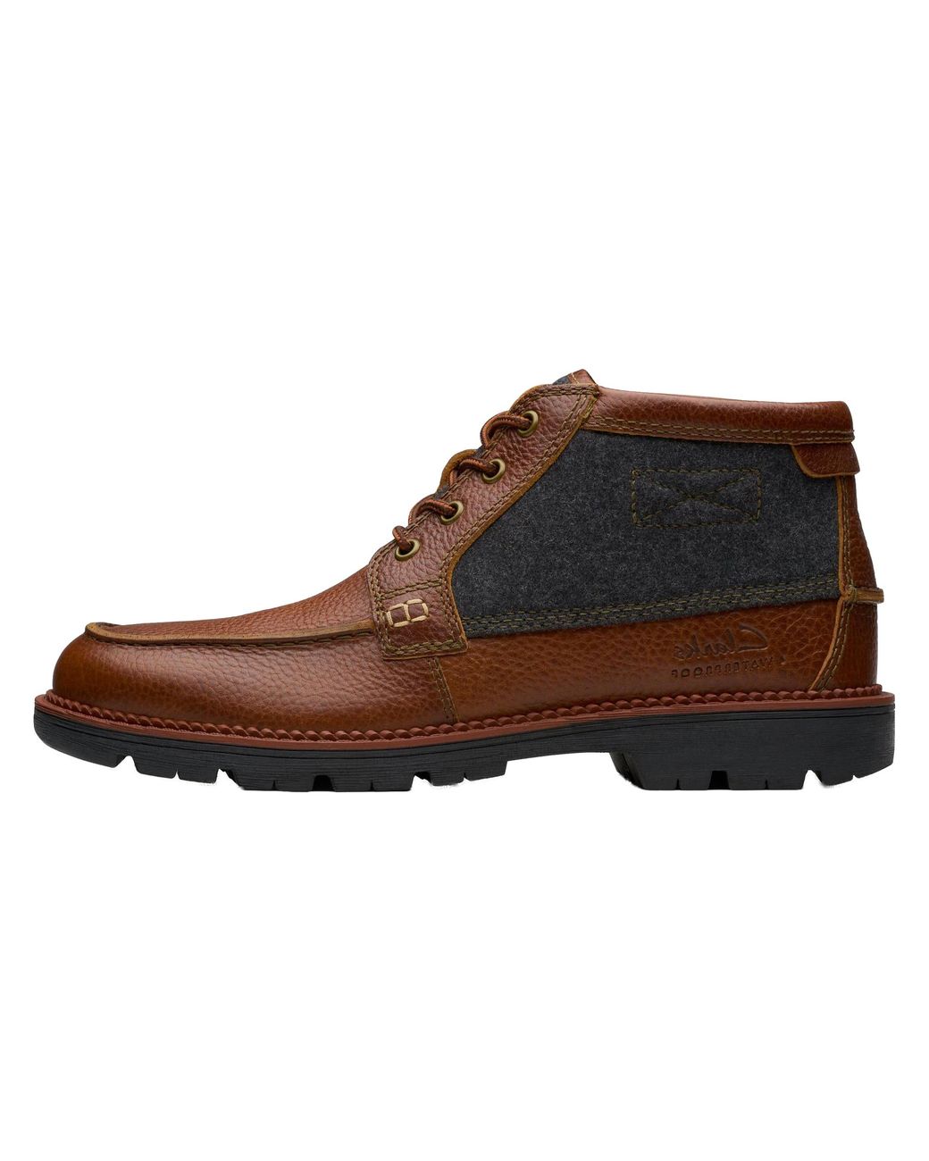 Clarks Brown Maplewalk Moc "Tan Tumbled" 26179440" for men