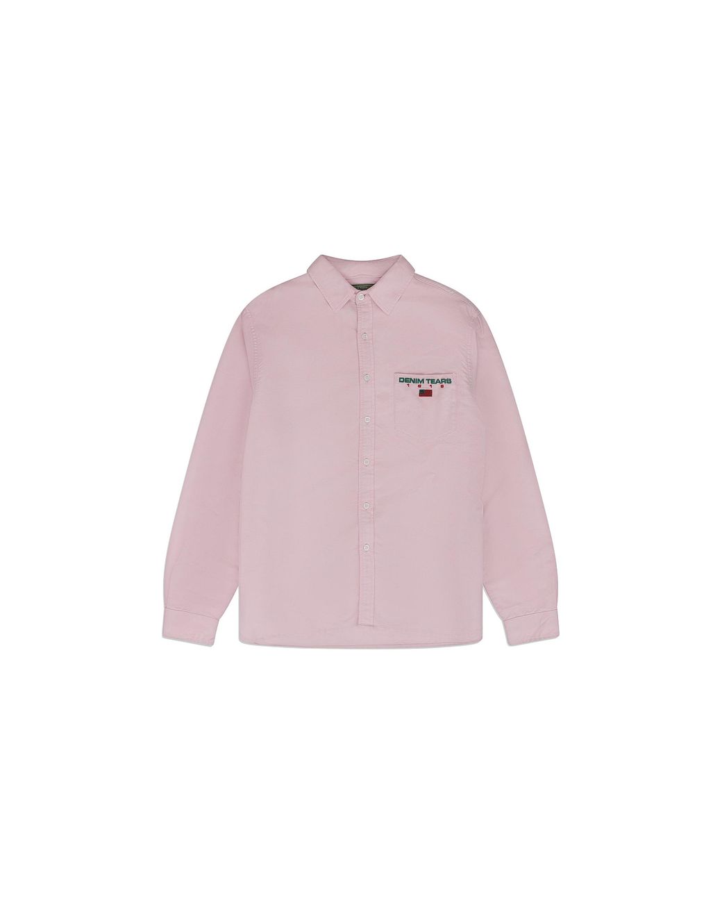 DENIM TEARS Pink Oxford Shirt "Light" Dt839" for men