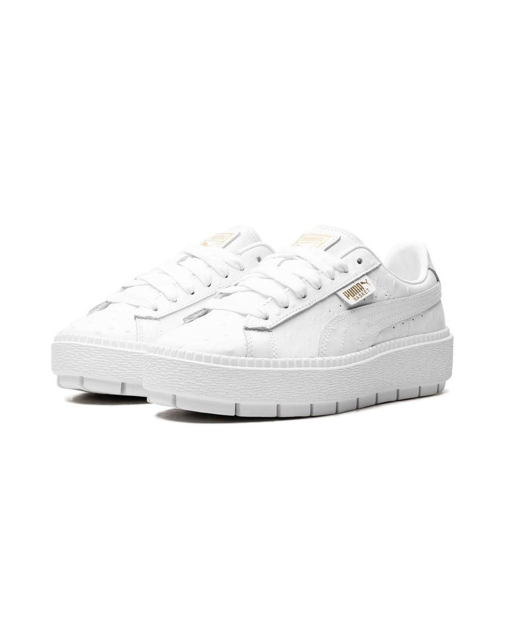 Puma basket ostrich sneakers best sale