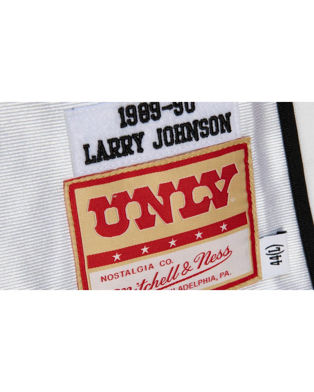 Mitchell & Ness Black Ncaa Jersey Unlv "Runnin Rebels 1989 Larry Johnson" Ajy53450 Lve89Ljowhit" for men