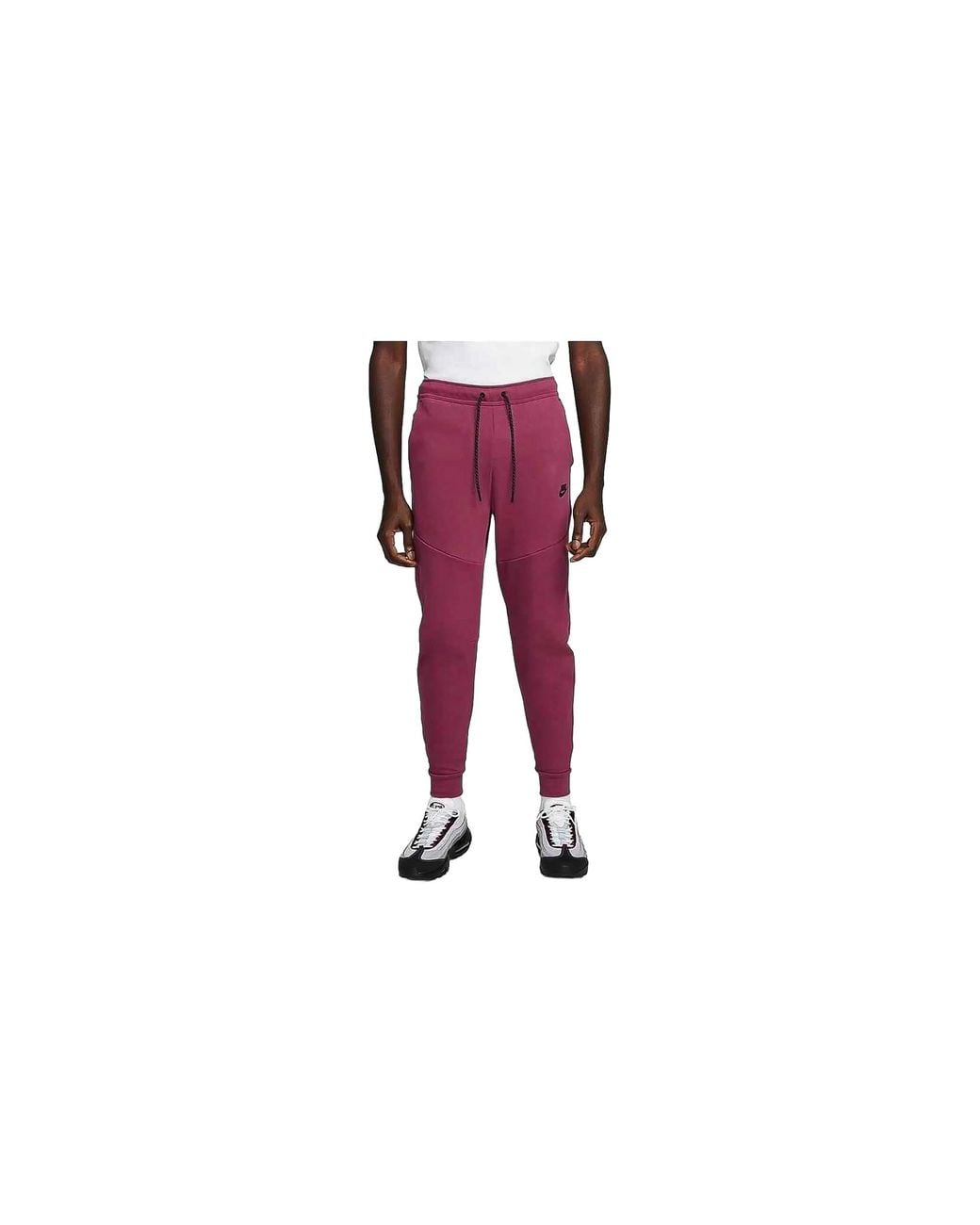 Nike Black Sportswear Tech Fleece Jogger Pants "Rosewood Cu4495 653" for men