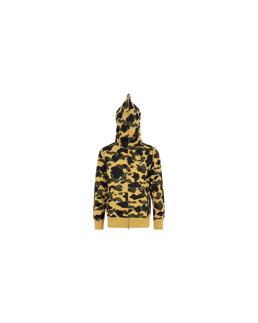 A Bathing Ape Black 1St Camo One Point Full Zip Hoodie "Camo" 0Zxswm115017I Yex" for men