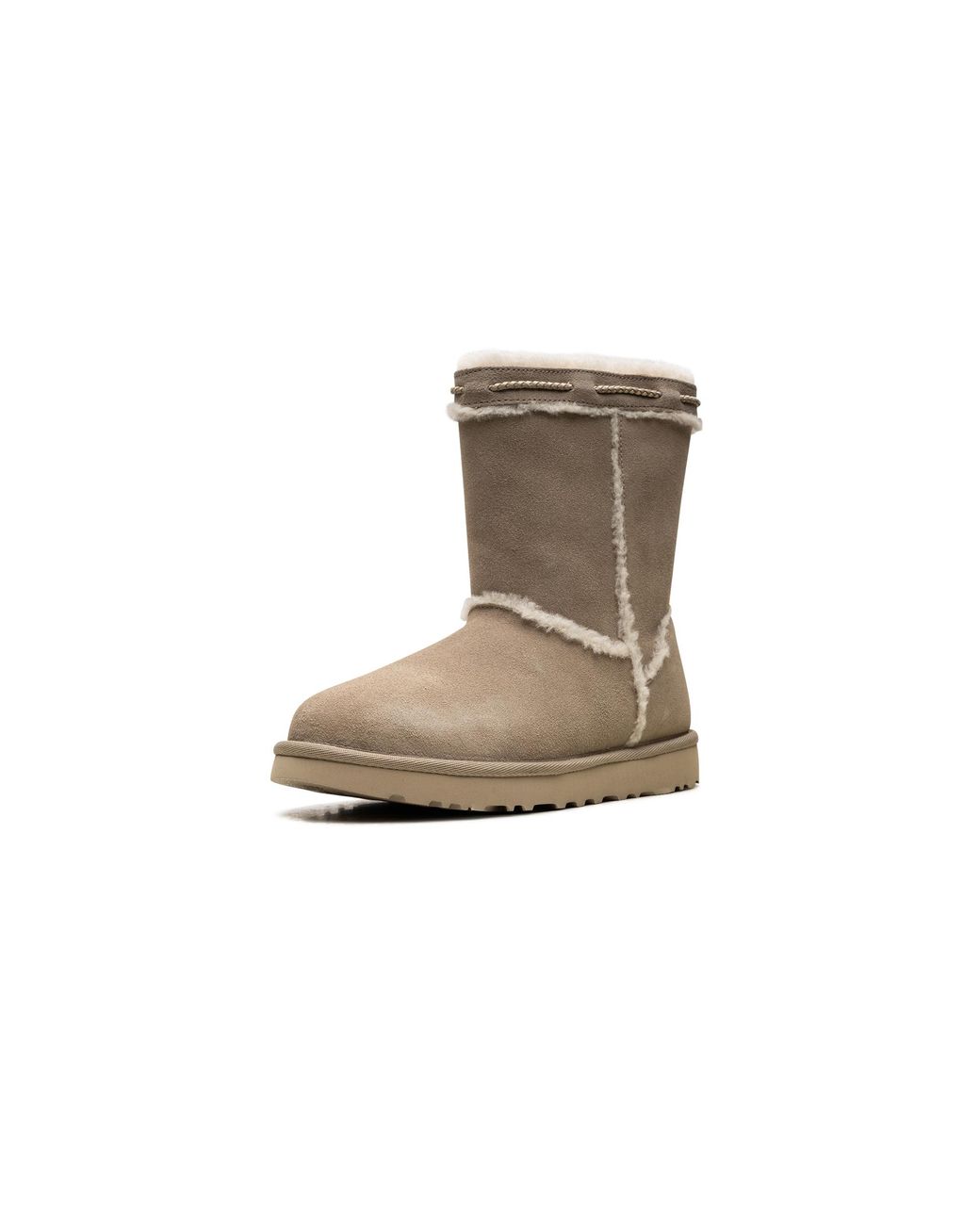 Ugg Black Classic Short Shearling Braid "Dune" 1166752 Dune"