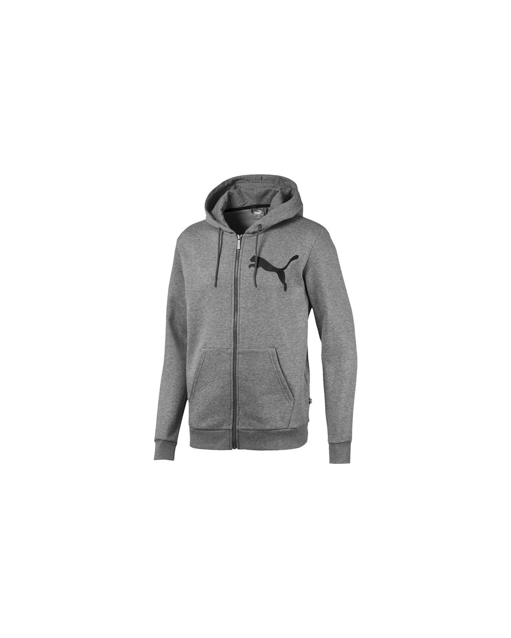 PUMA Black Big Logo Full Zip Hoody Fleece 580567 03" for men