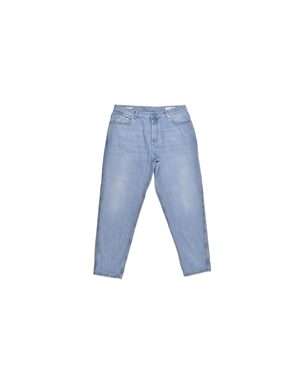 Brunello Cucinelli Blue Denim Jeans "Light Wash" Brun278" for men