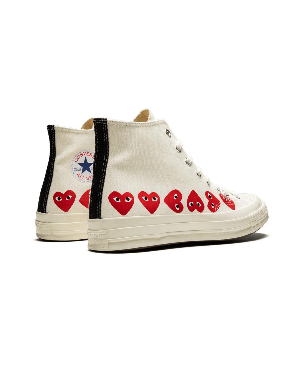 Converse Black Chuck 70 Hi "Comme Des Garçons Play Multi Hearts" 162972C" for men