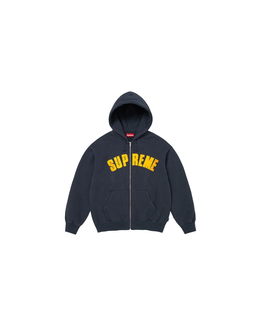 Supreme Blue Larry Clark Zip Up Hooded Sweatshirt "Fw26
