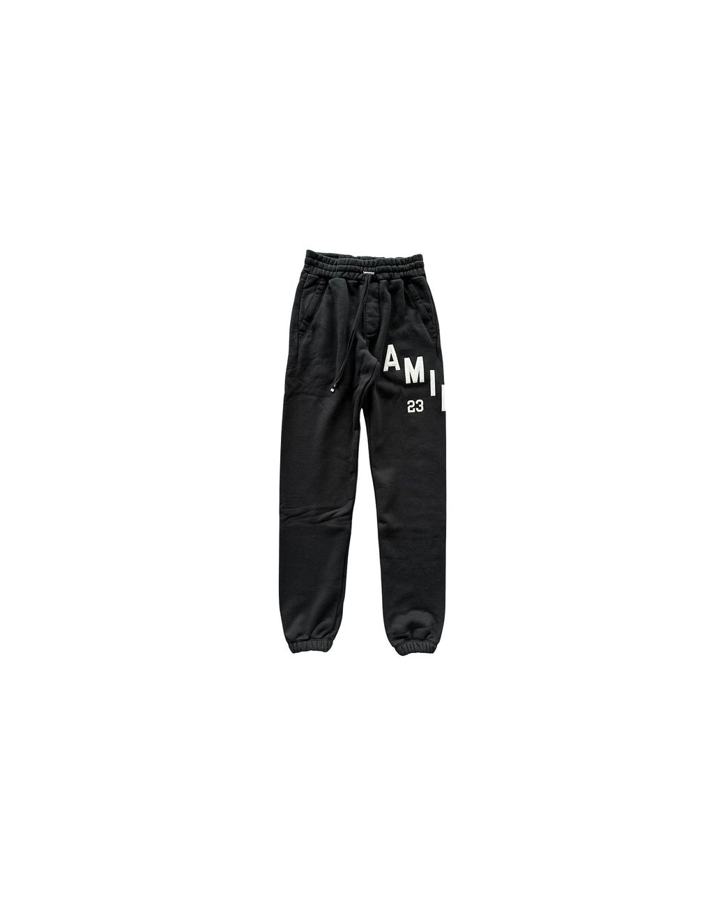 Amiri Black Hockey Logo Sweatpants & Aw23Mjp003 001" for men