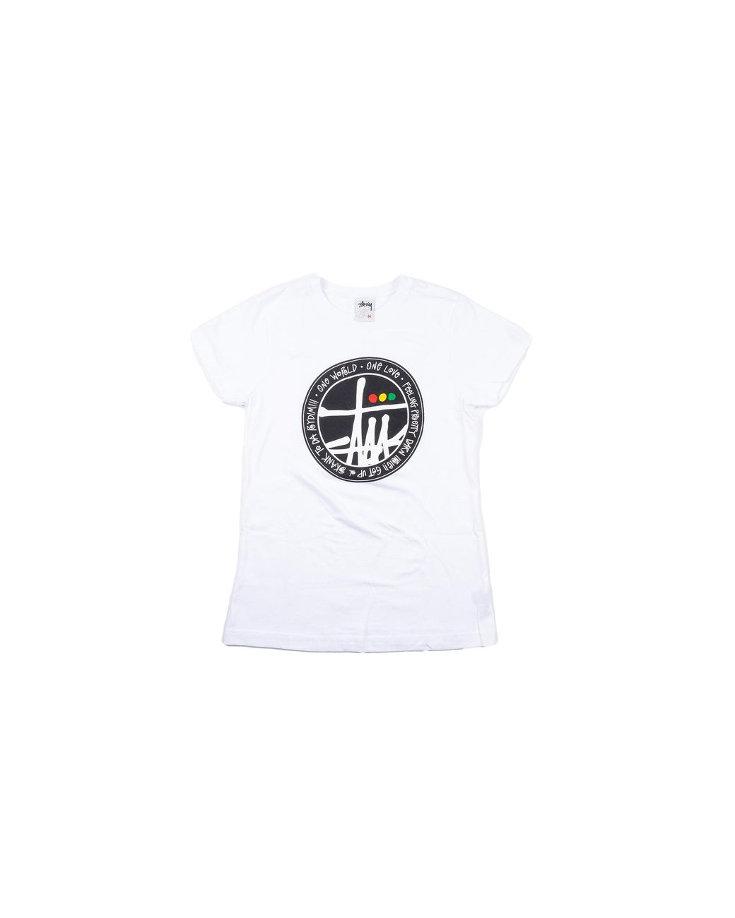 Stussy Black One World One Love T-Shirt Stus86" for men