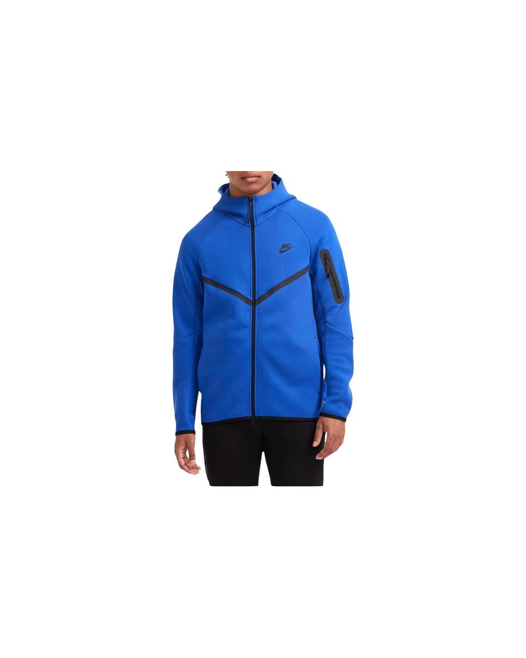 Nike Blue Tech Full-Zip Windrunner Hoodie "Game Royal/ Hv0949 480" for men