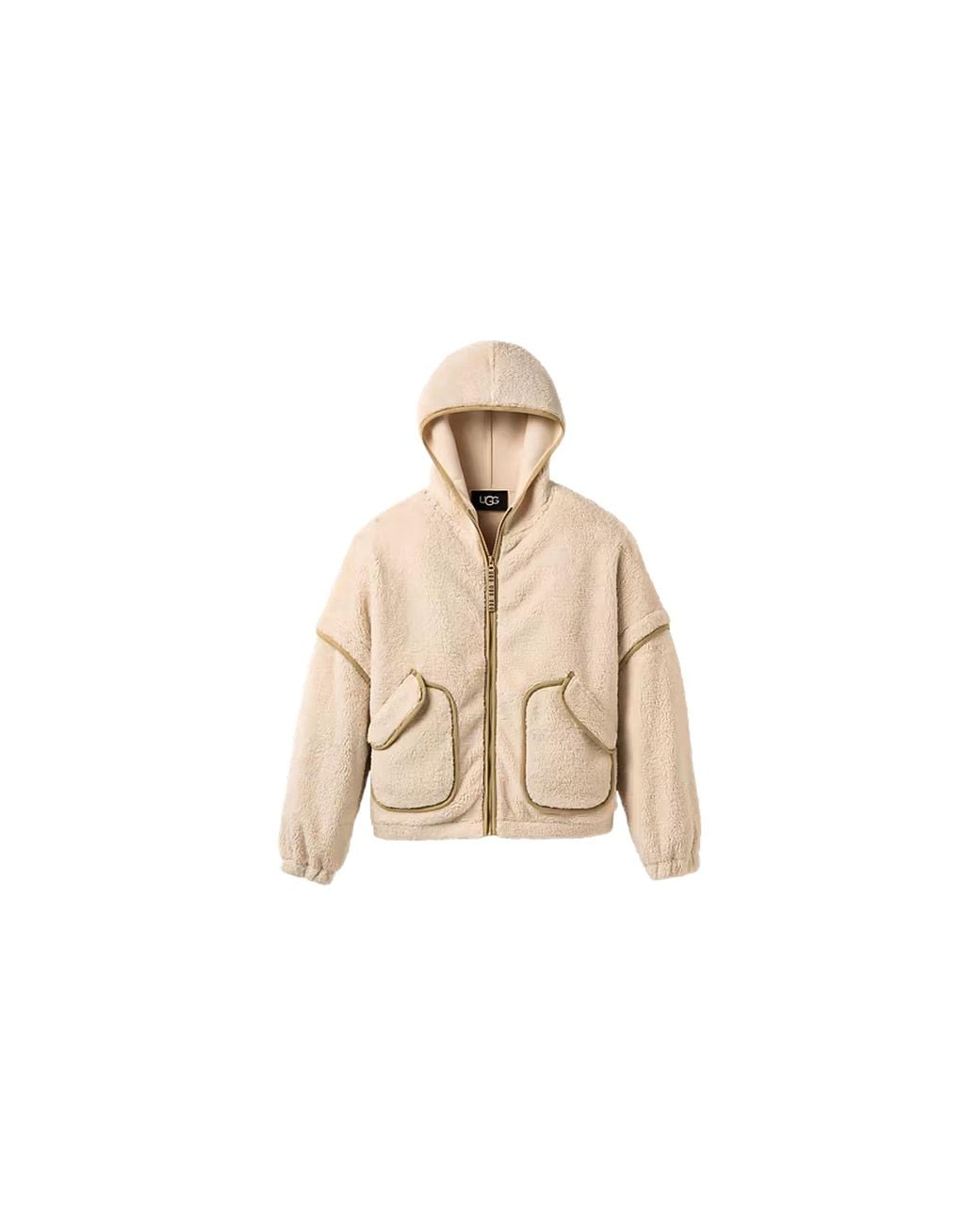 Ugg Black Mariella Fluff Zip Hoodie "Cream" 1173191-Crm"