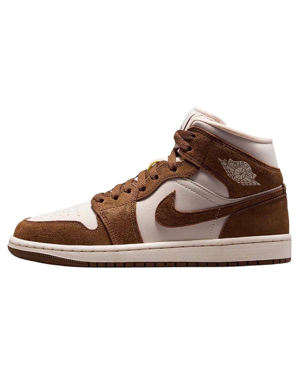 Nike Brown Air 1 Mid "Light British Tan Chalk" Bq6472 203"