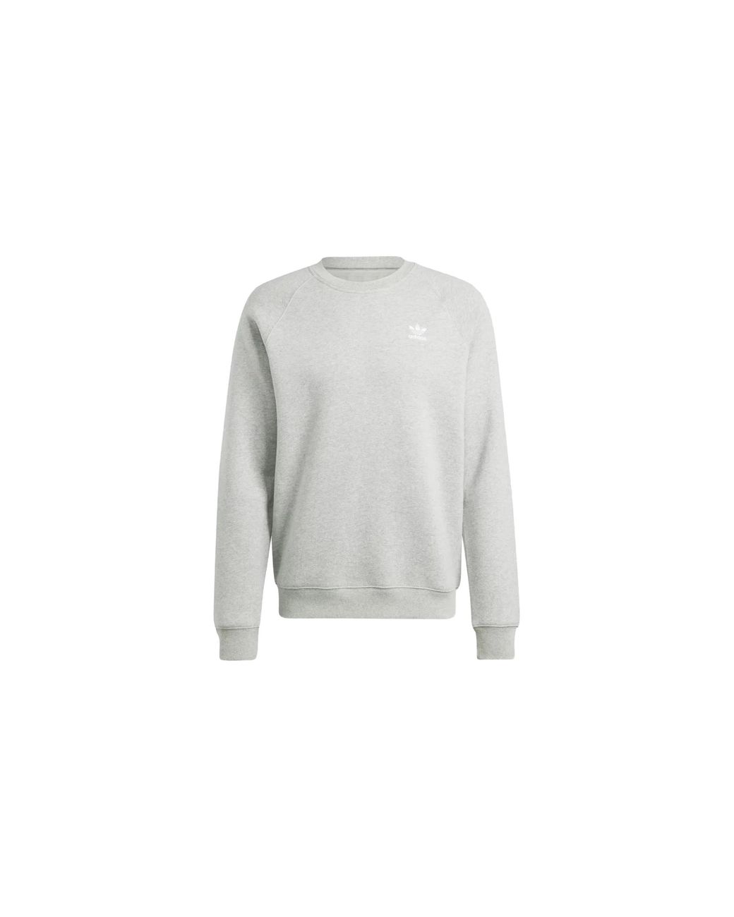 Adidas Black Originals Trefoil Essentials Crewneck "Medium Heather" Im4537" for men