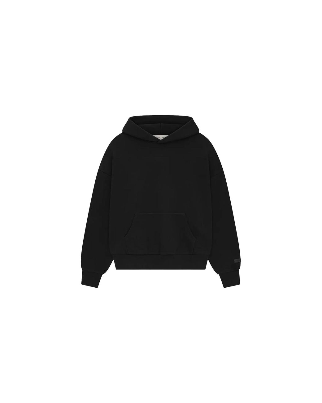 Fear Of God Black Classic Fit Fleece Hoodie "Jet" 192As252050F" for men