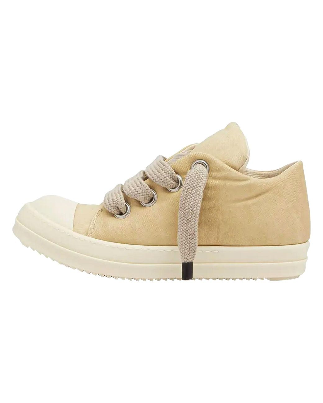 Rick Owens Black Jumbo Lace Puffer Low "Parchment Milk" Du01E3819 Cvsw2 8111" for men