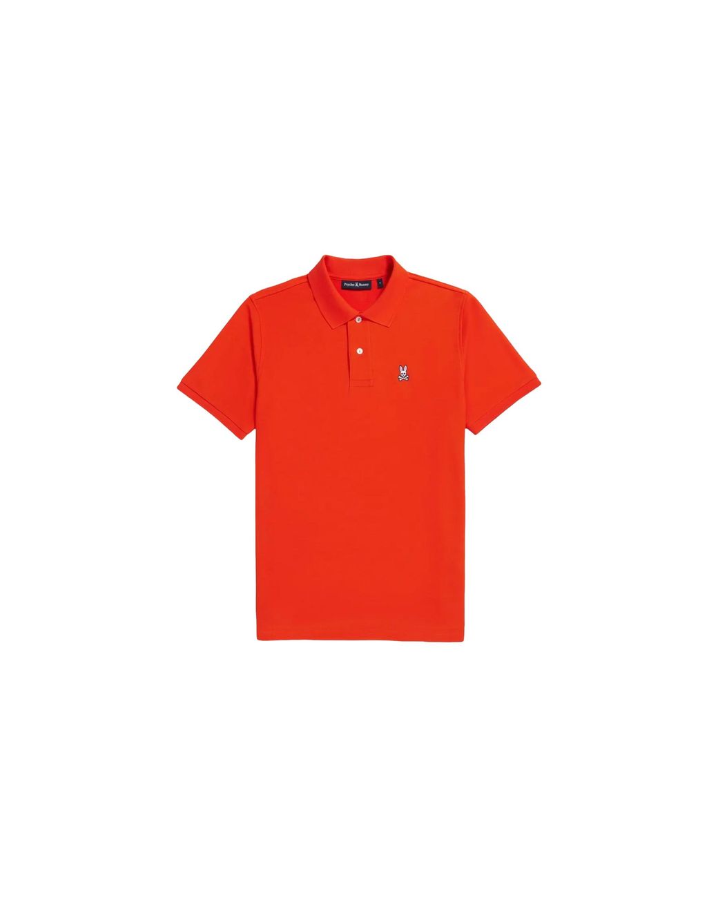 Psycho Bunny Red Classic Polo Tangerine Tango Shirt B6K001Crpc Tgt" for men