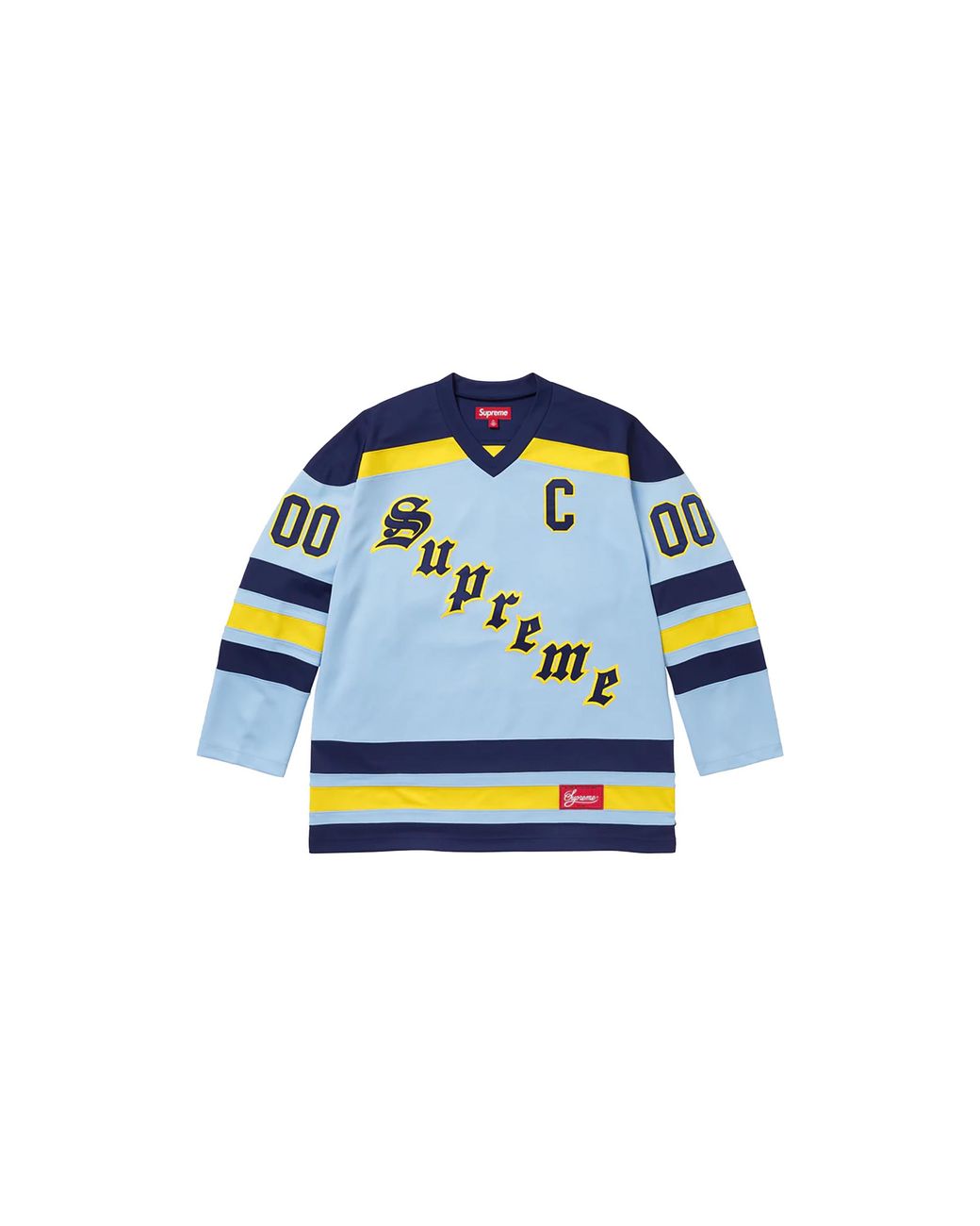 Supreme Black Fire & Ice Hockey Jersey "Fw25