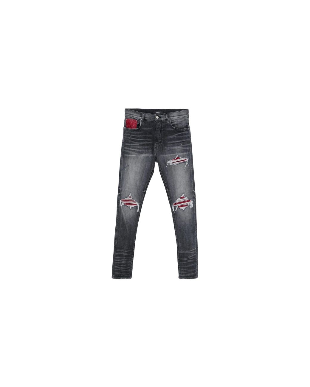 Amiri Black Lurex Mx1 Jeans "Rain" Amdnsy1071 481" for men