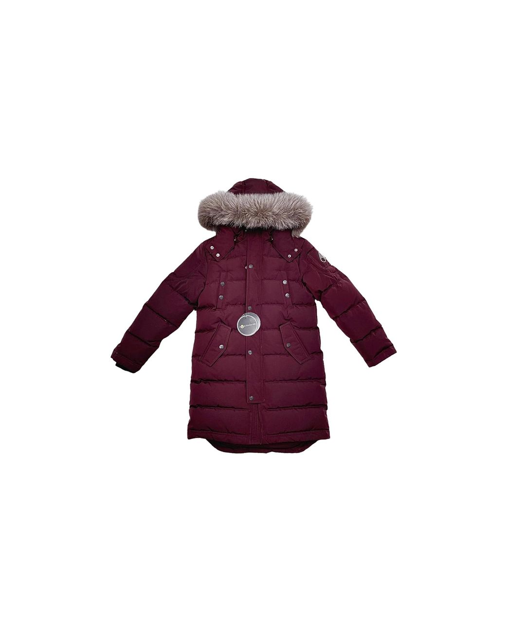 Moose Knuckles Purple Causapscal Parka Jacket "Burgundy" M39Lp211 Burgundy"