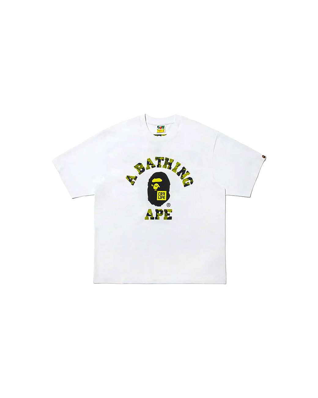 A Bathing Ape Black Cr7Life Ronaldo College T-Shirt 1M23 110 920 Wh" for men