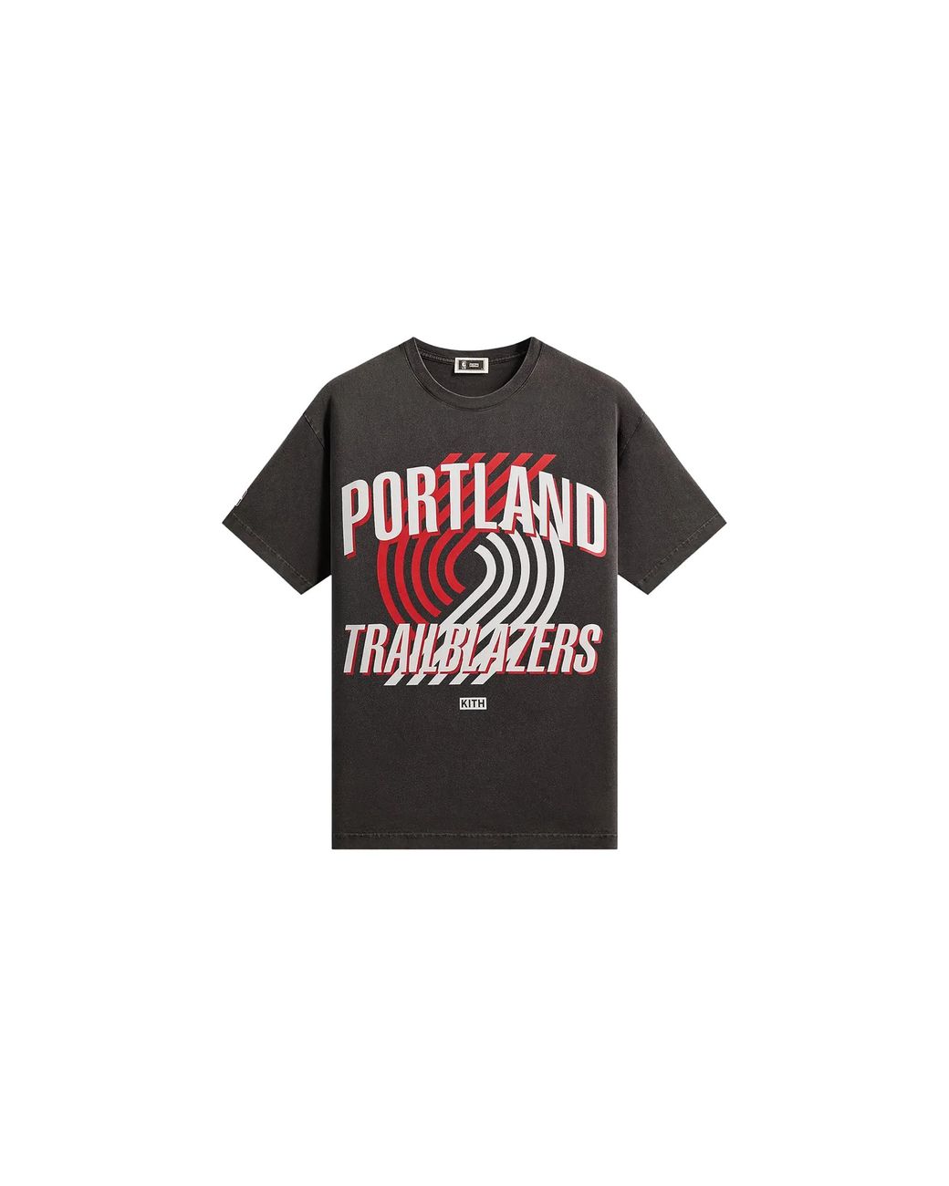 Kith Black Nba All-Star Portland Trail Blazers Vintage T-Shirt Khm034992 001" for men