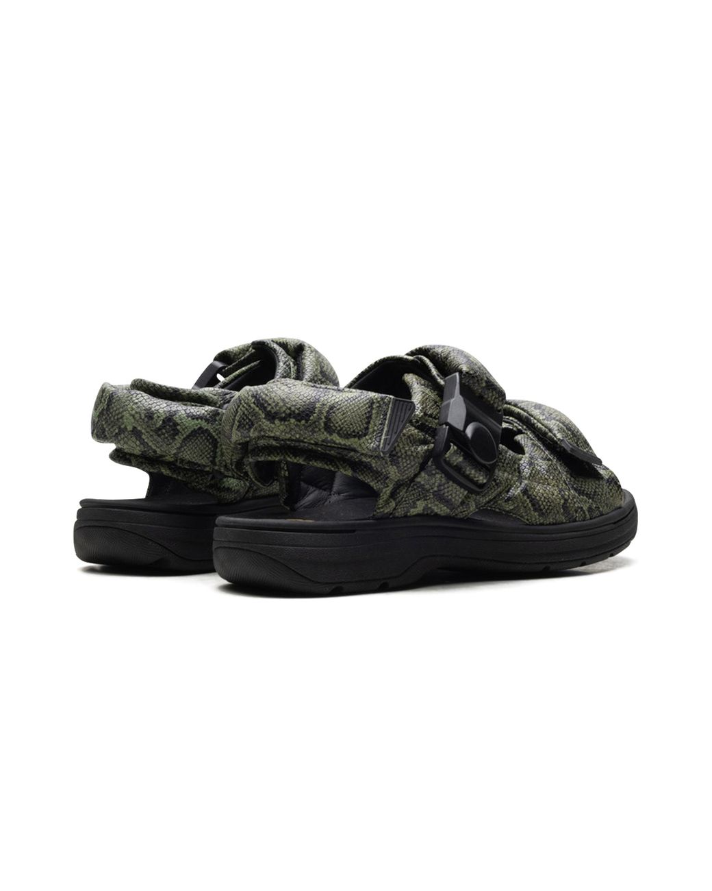 Clarks Black Snakeskin-Embossed Leather-Down "Martine Rose