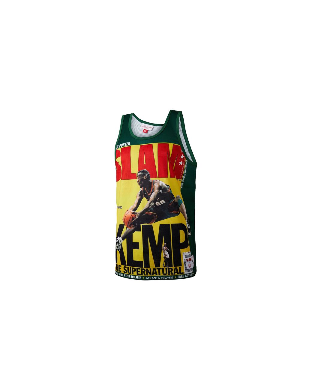 Mitchell & Ness Black Slam Sublimated Tank "Supersonics Shawn Kemp" Tmtk3448 Ssuyyskedkgn" for men