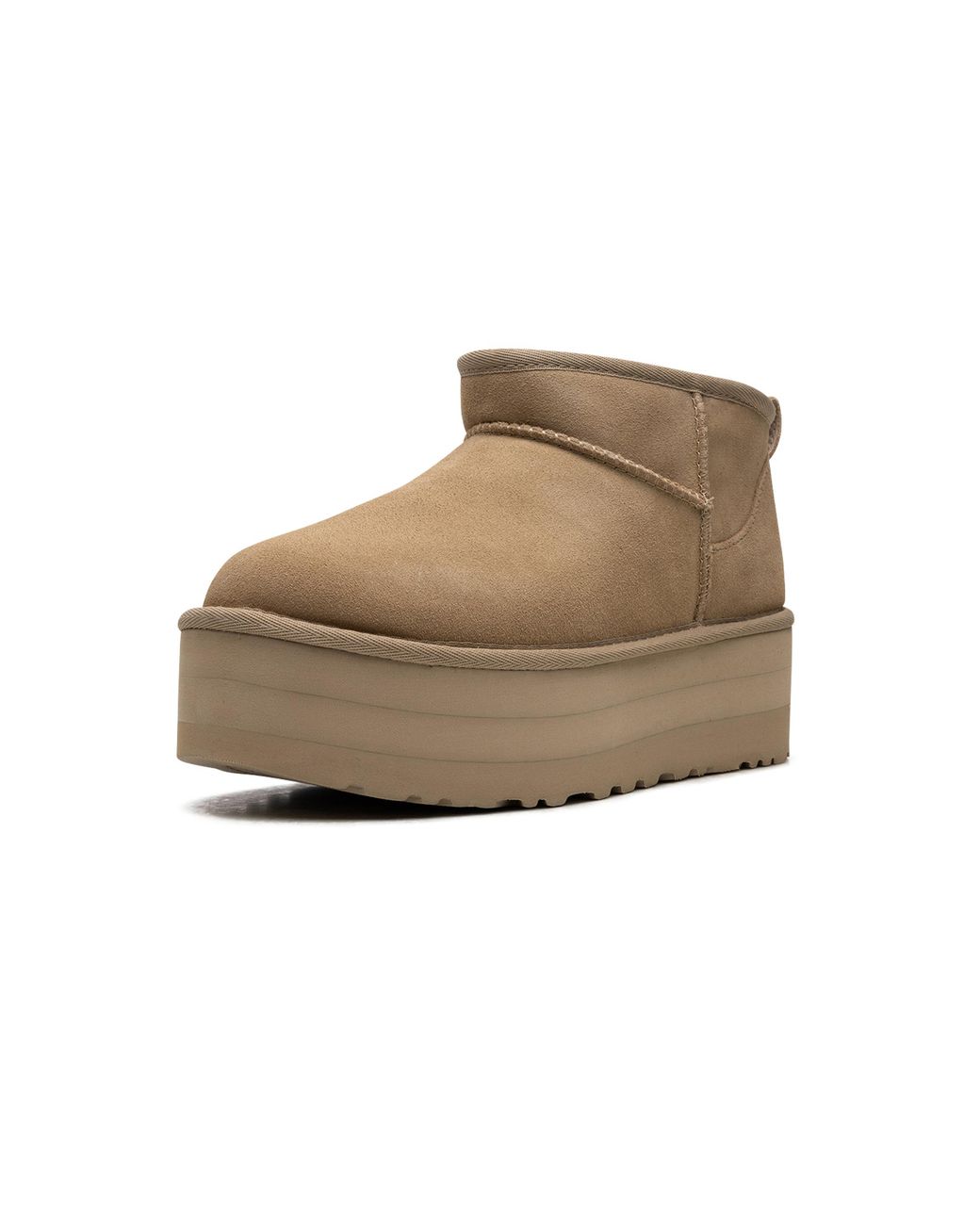 Ugg Black Classic Ultra Mini Platform "Mustard Seed" 1135092 Mdsd"