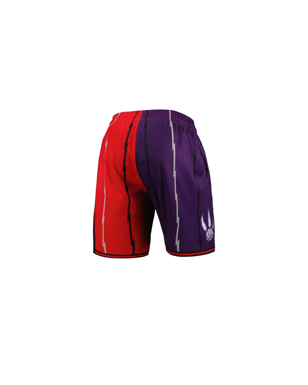 Mitchell & Ness Red Split Swingman Shorts "Nba Toronto Raptors 1998" Smsh4855 Tra98Pppprrd" for men