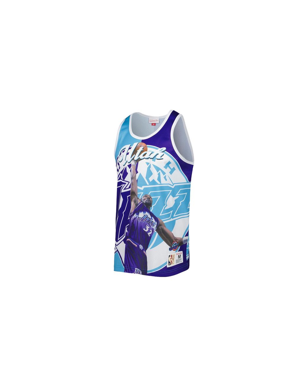 Mitchell & Ness Black Sublimated Player Tank "Jazz K" Tmtk3207 Ujayykmaprtl" for men