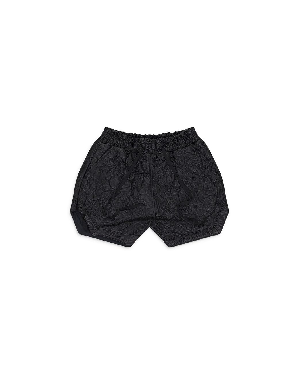 Who Decides War Black Crinkled Tailored Shorts 1120590002Ss24" for men