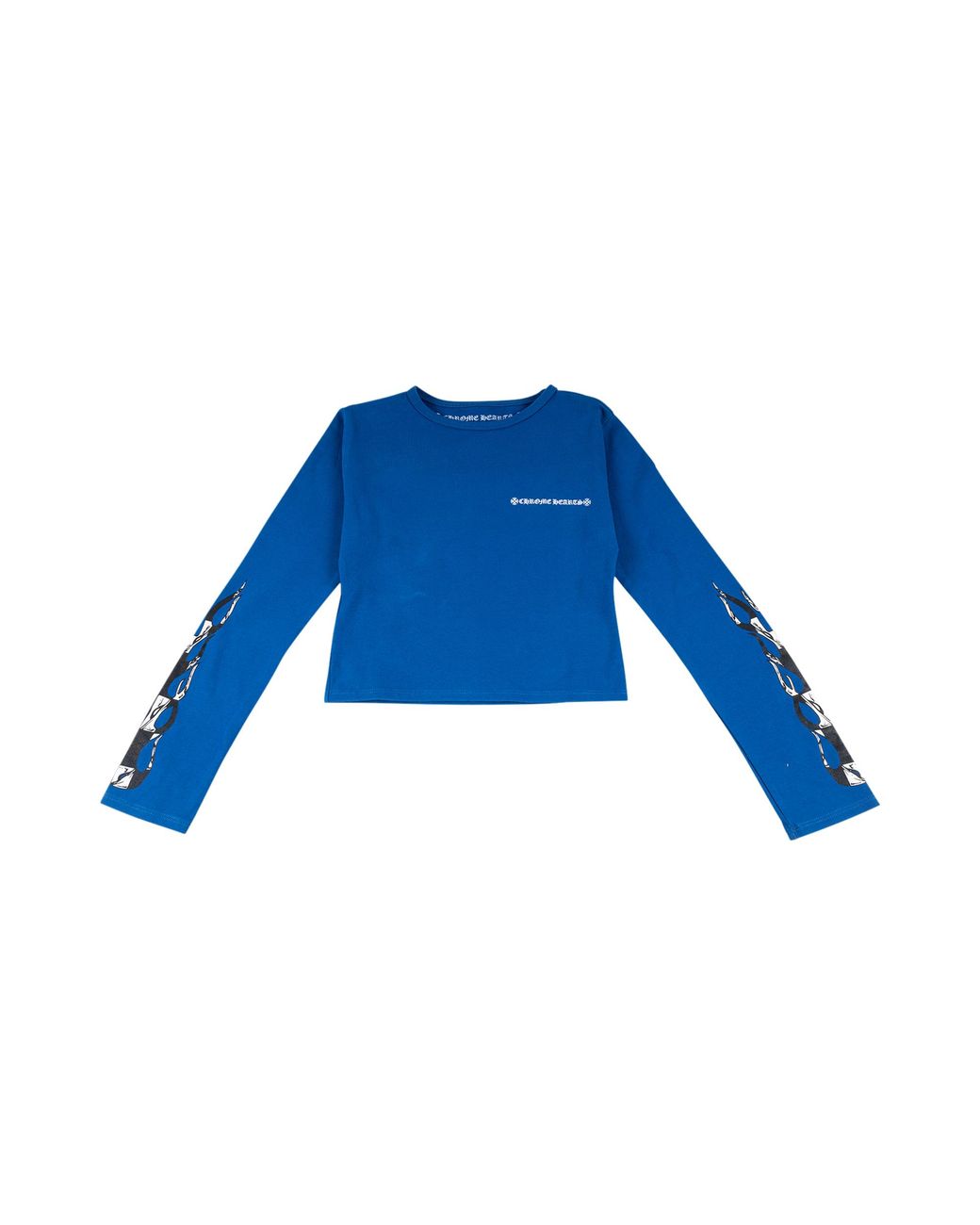 Chrome Hearts Blue Matty Boy Crop Shirt Chrm0765" for men