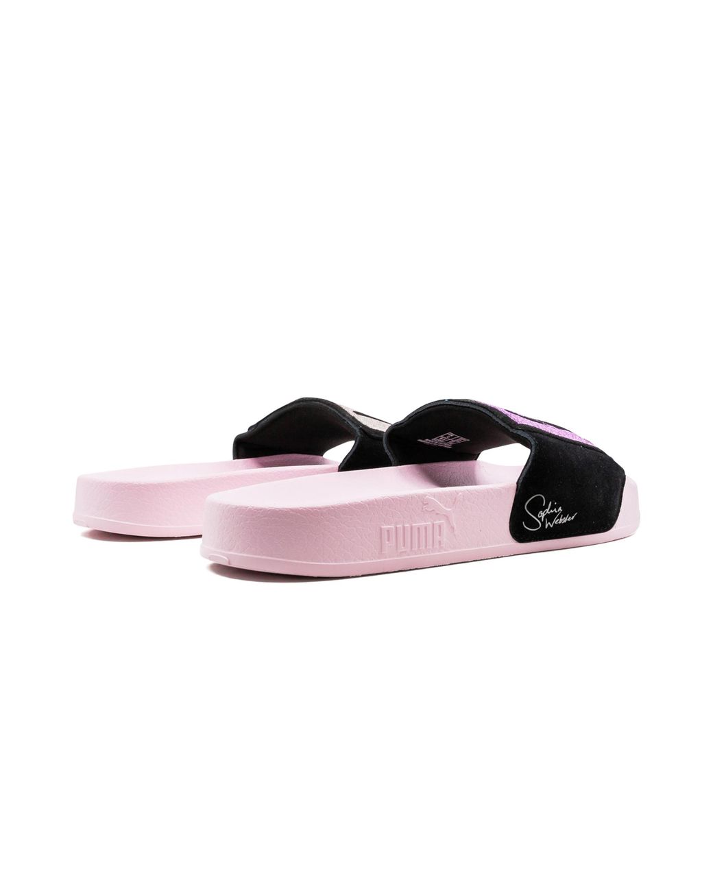 PUMA Black Leadcat Suede Slide "Sophia Webster" 363837 01"
