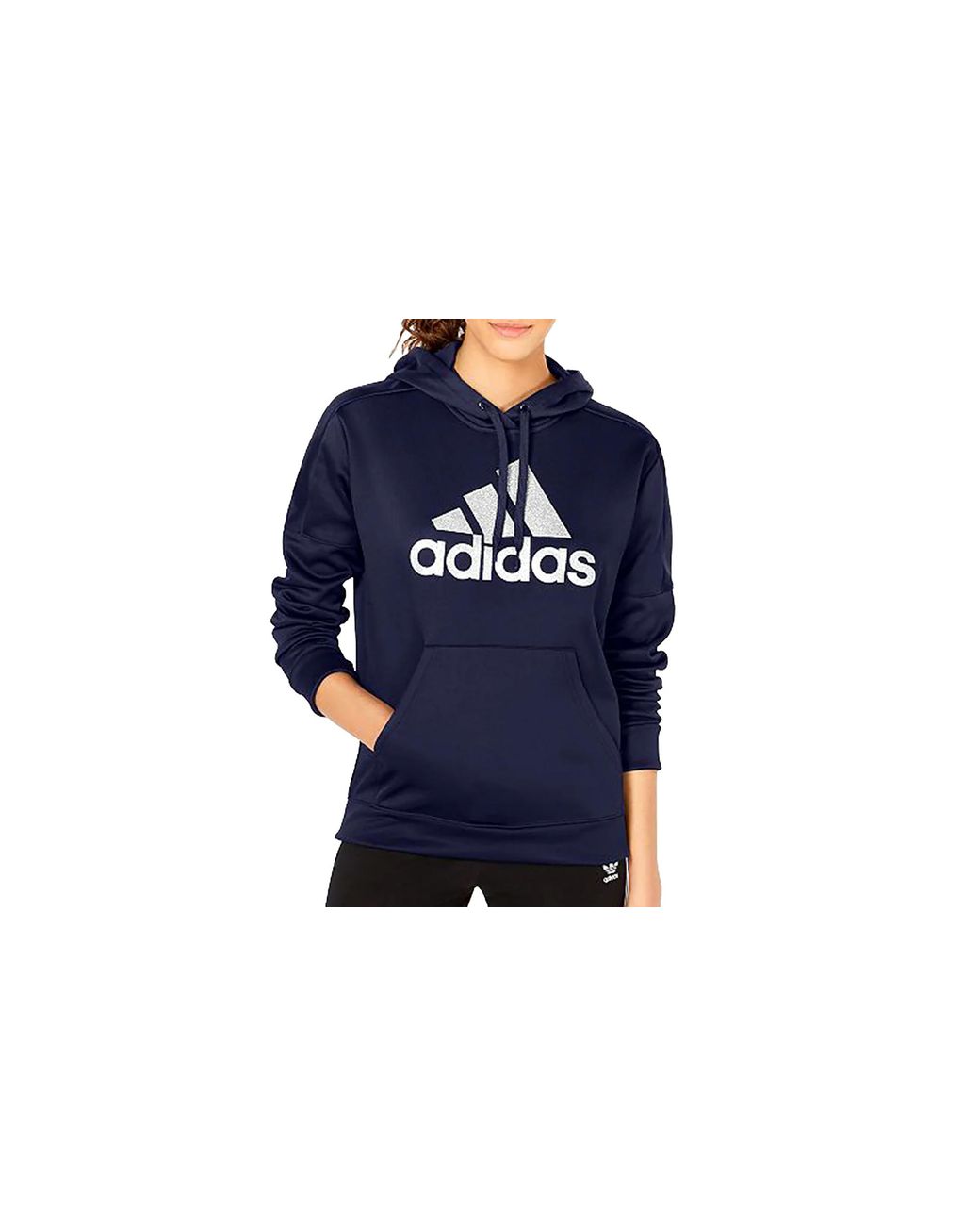 Adidas Blue Originals Shine Logo Hoodie "Legend Ink" Dx5114"