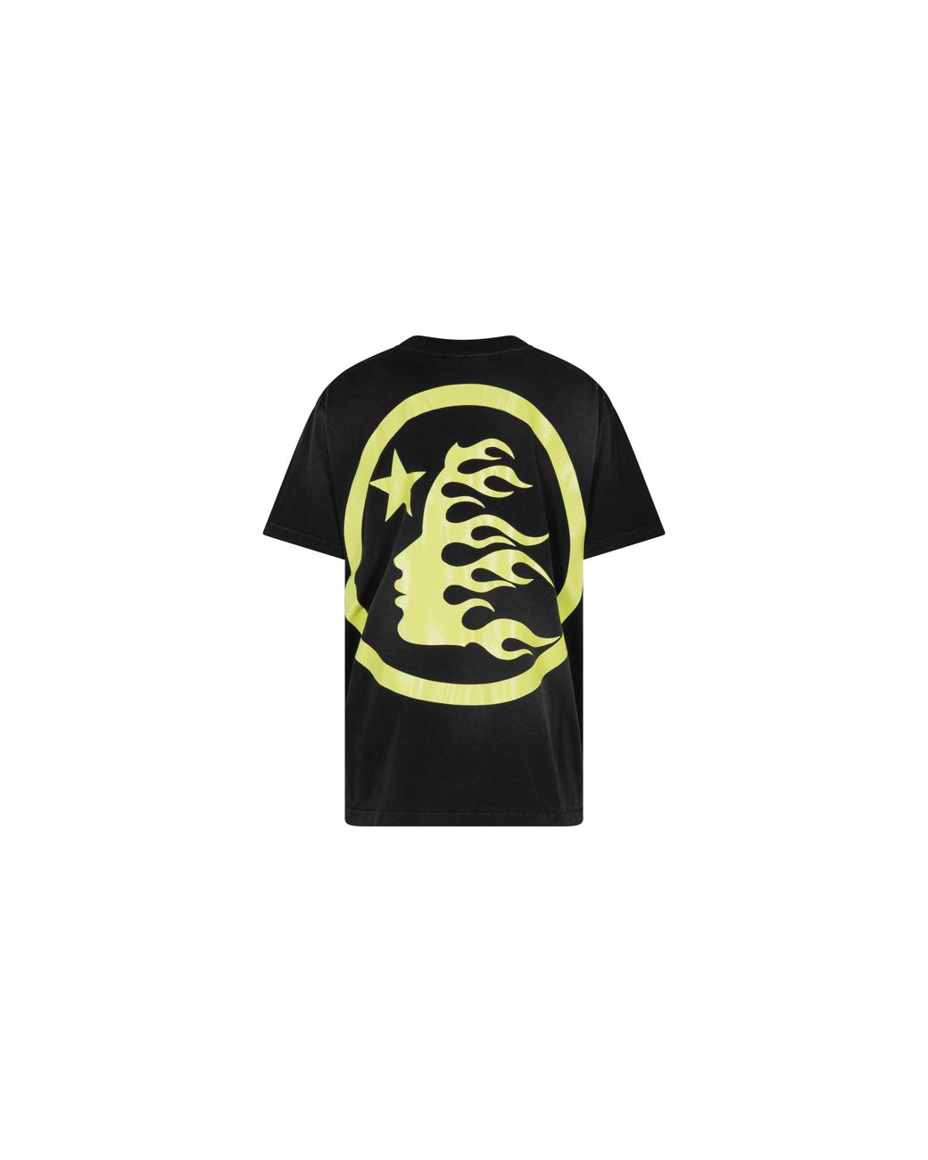 HELLSTAR Black Sport Logo Gel T-Shirt Hs01Scc001 Yel" for men