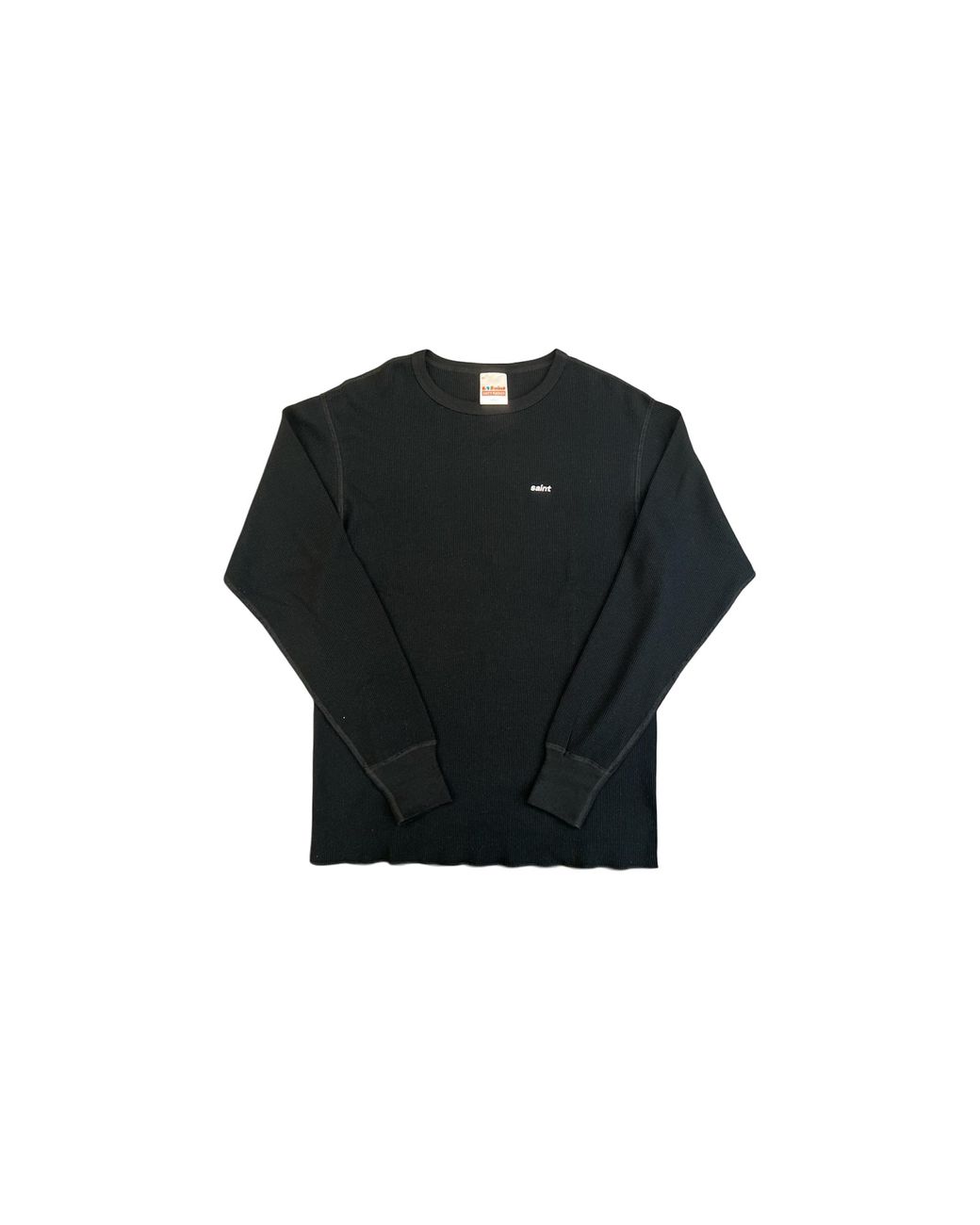 SAINT Mxxxxxx Black Thermal Long-Sleeve Shirt Sm Mk8 0000 032" for men