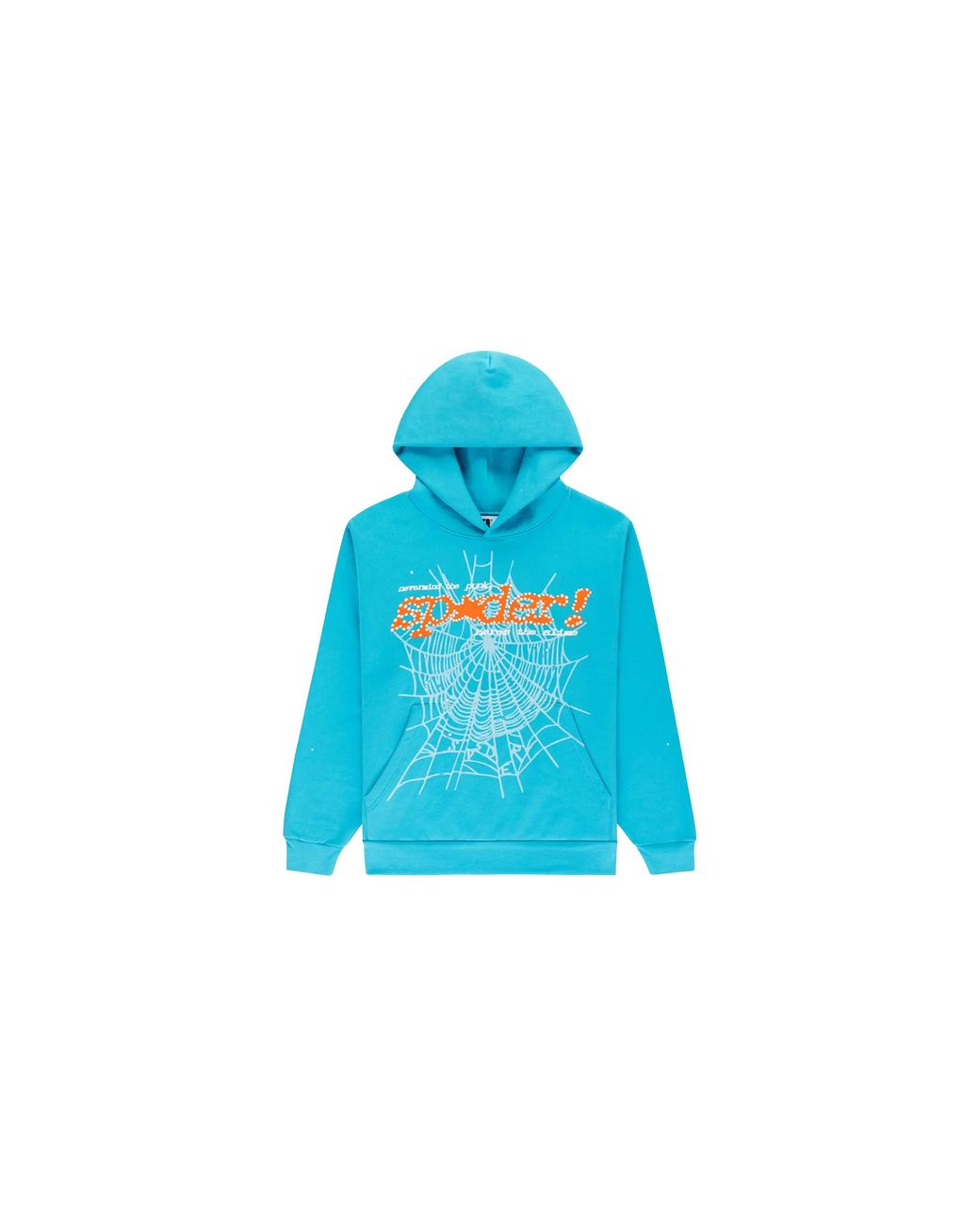 Sp5der Blue Punk V2 Hoodie 136" for men